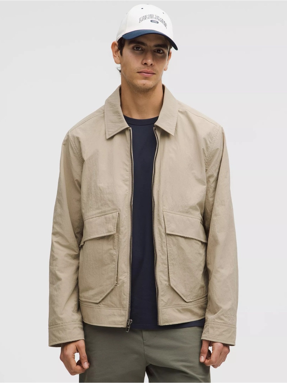 Lululemon Men’s Utility Pocket Jacket in Tan Size Large
